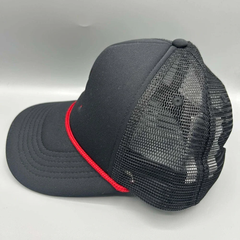 Air Jordan Rise Trucker Hat Youth Black Embroidered Jumpman Snap Back Cap‎